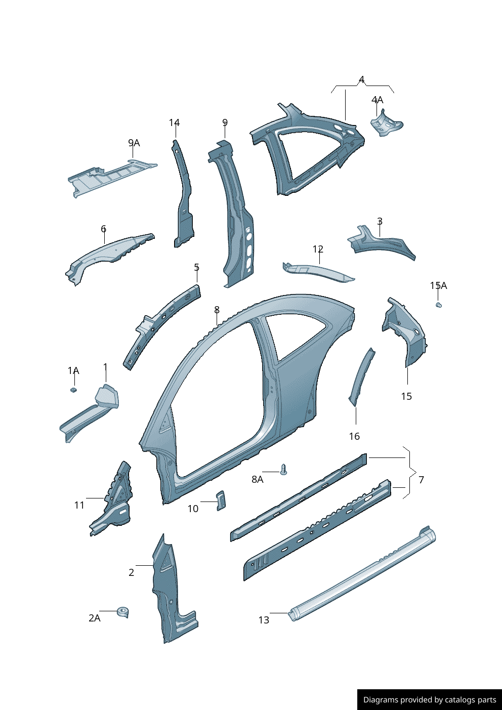 Car part diagram