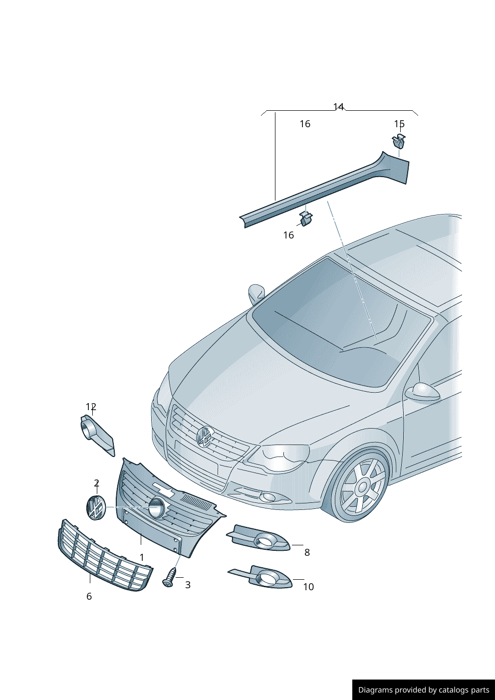 Car part diagram