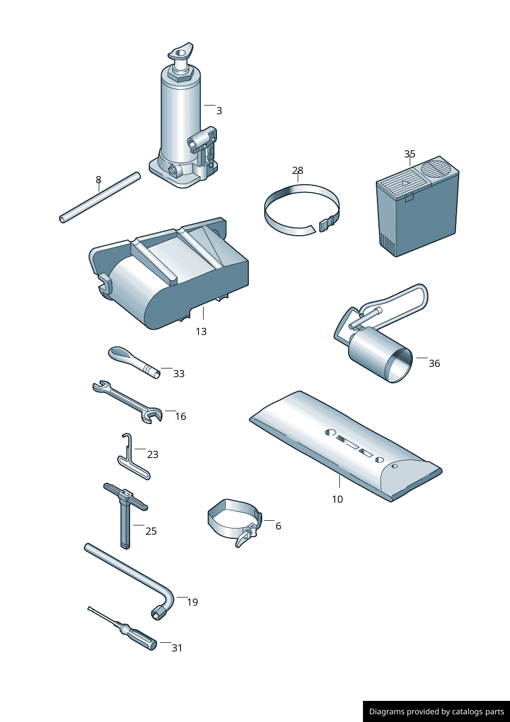 Car part diagram