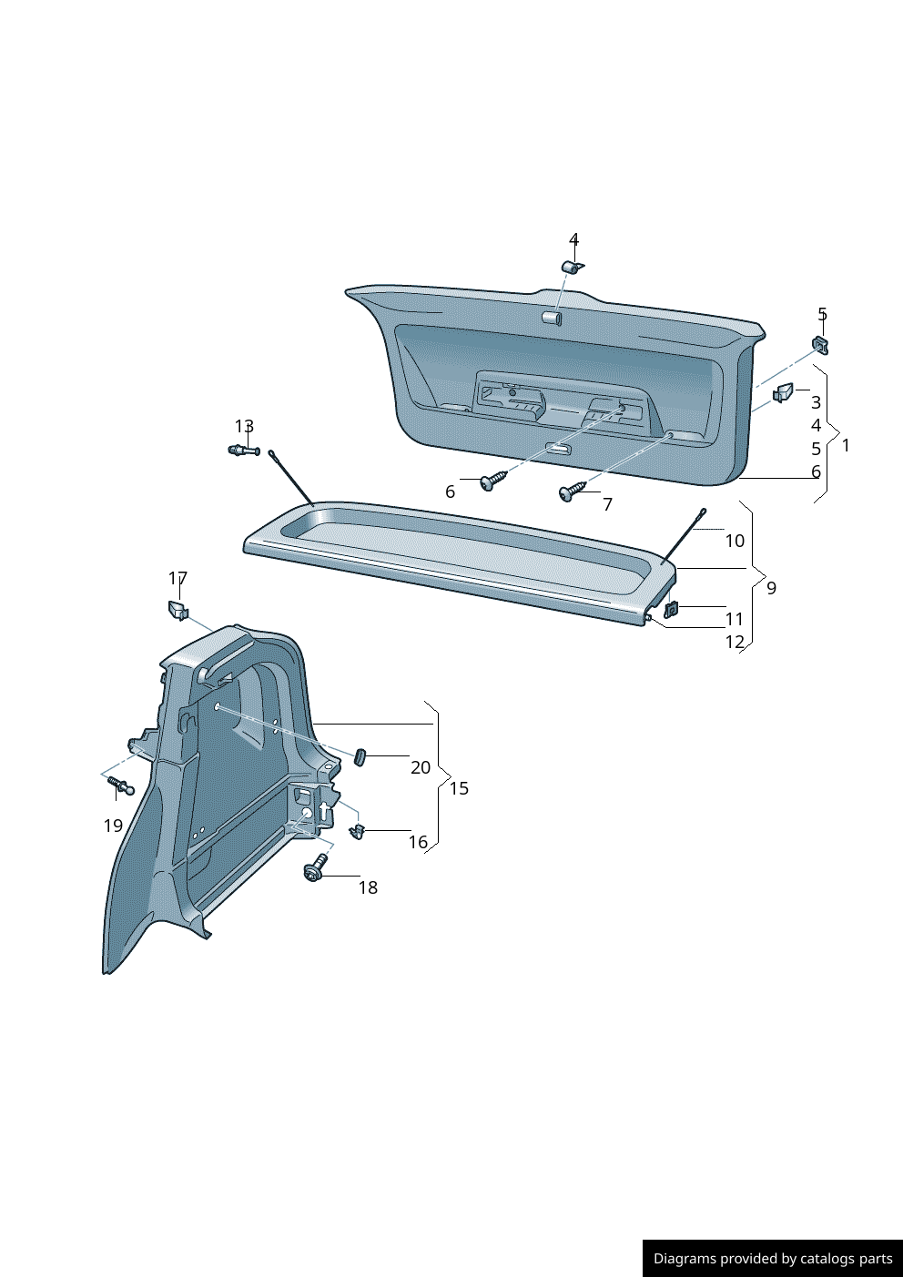 Car part diagram