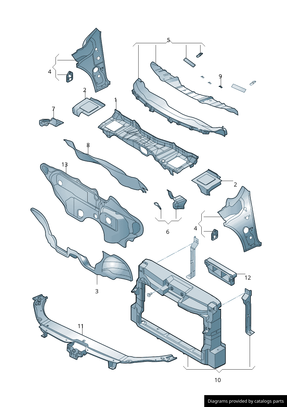 Car part diagram