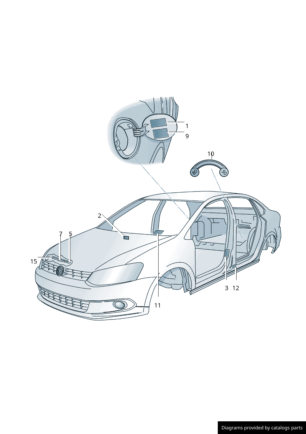 Car part diagram