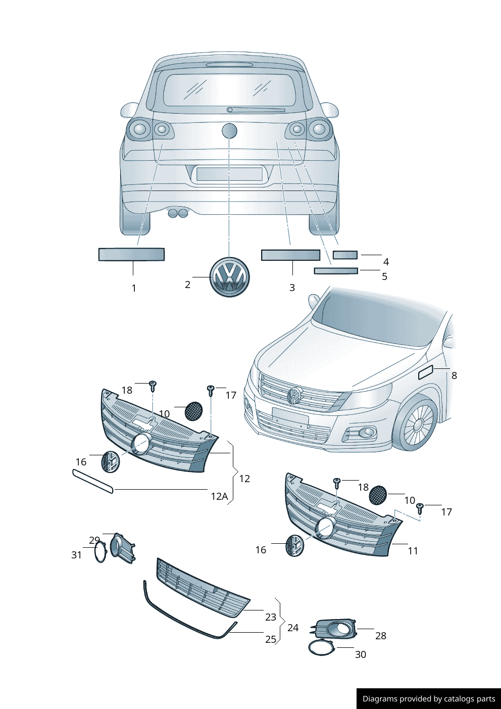 Car part diagram