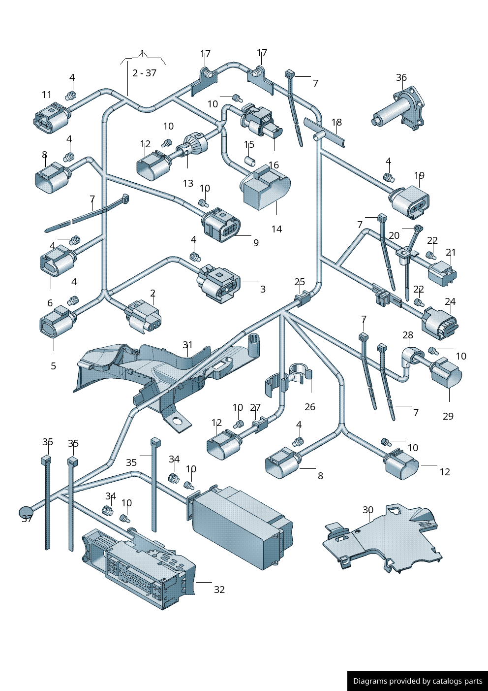 Car part diagram