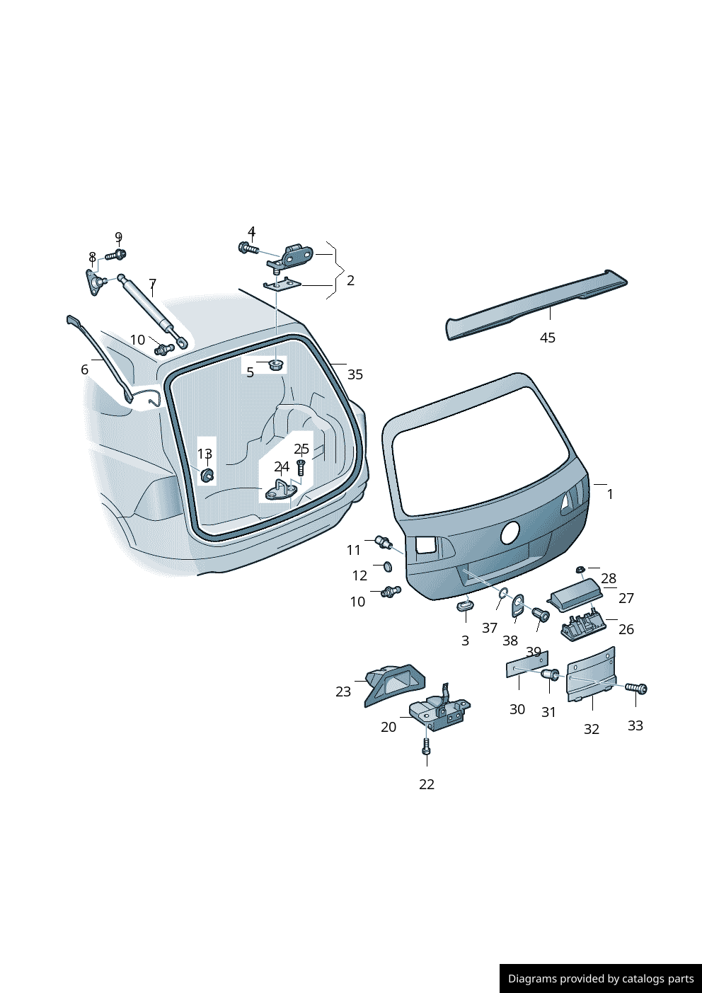 Car part diagram