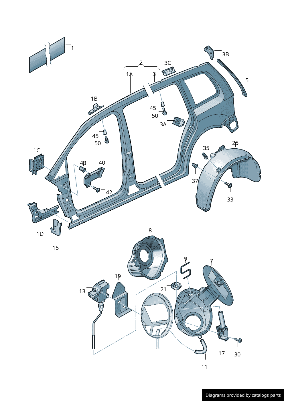 Car part diagram