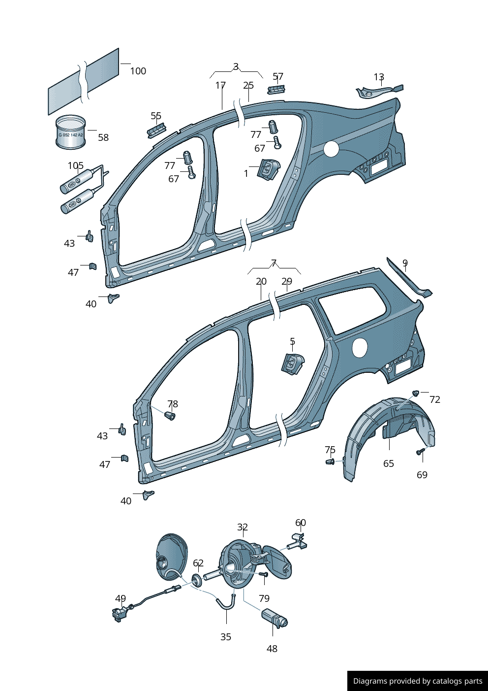 Car part diagram