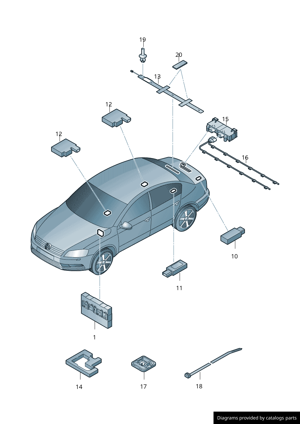 Car part diagram