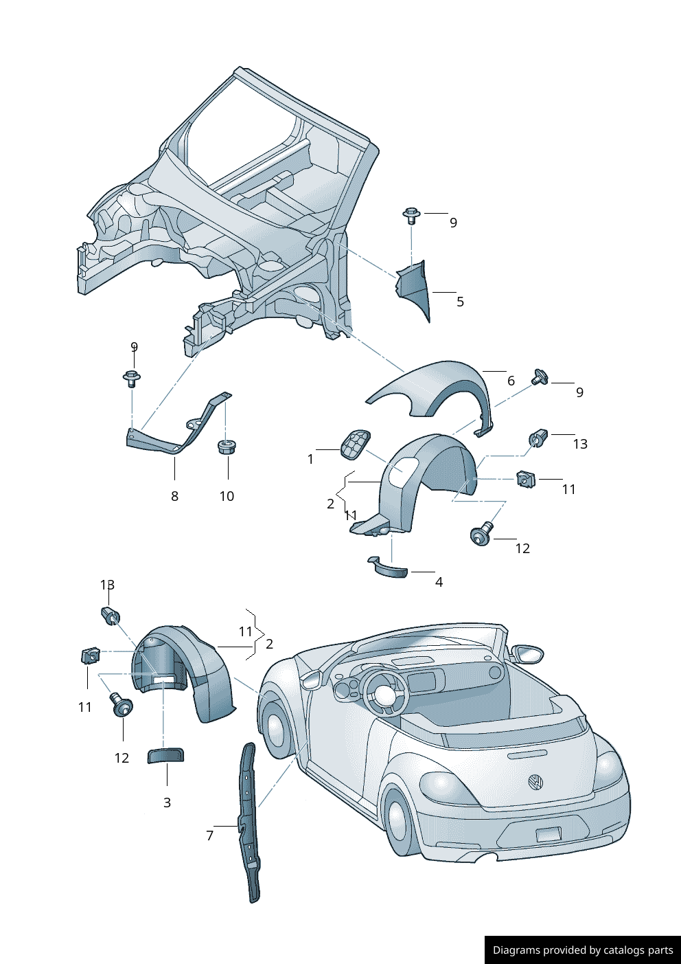 Car part diagram
