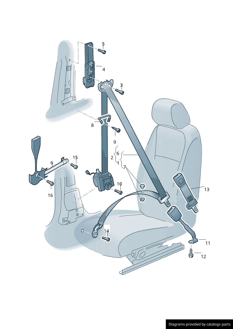 Car part diagram