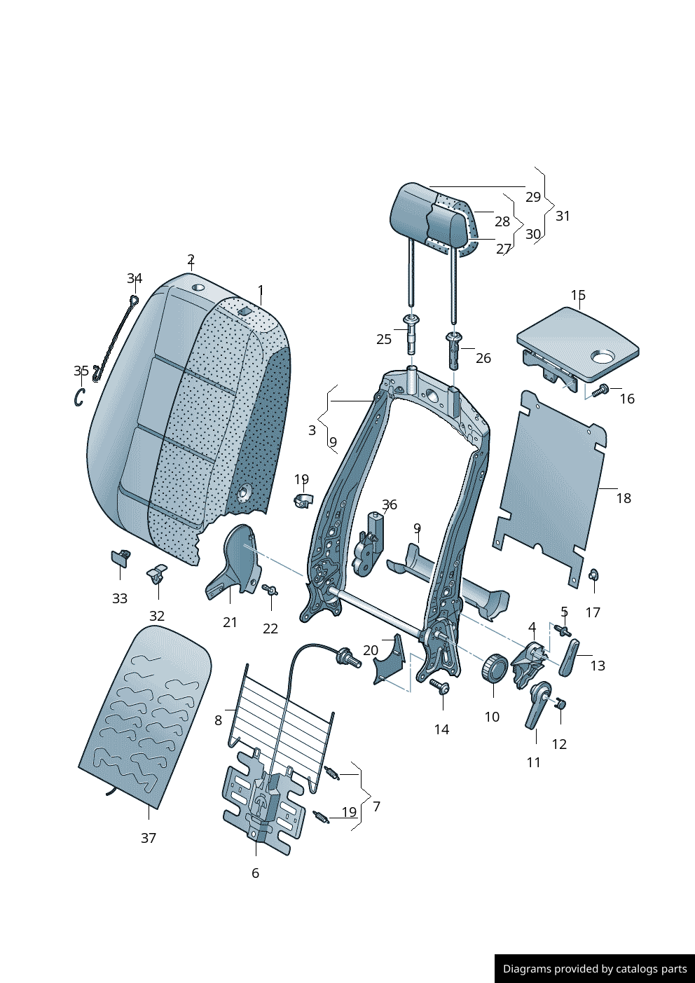 Car part diagram