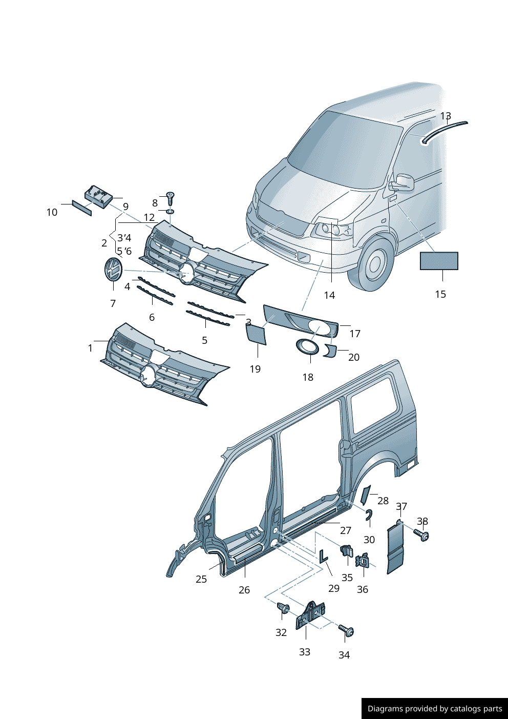 Car part diagram