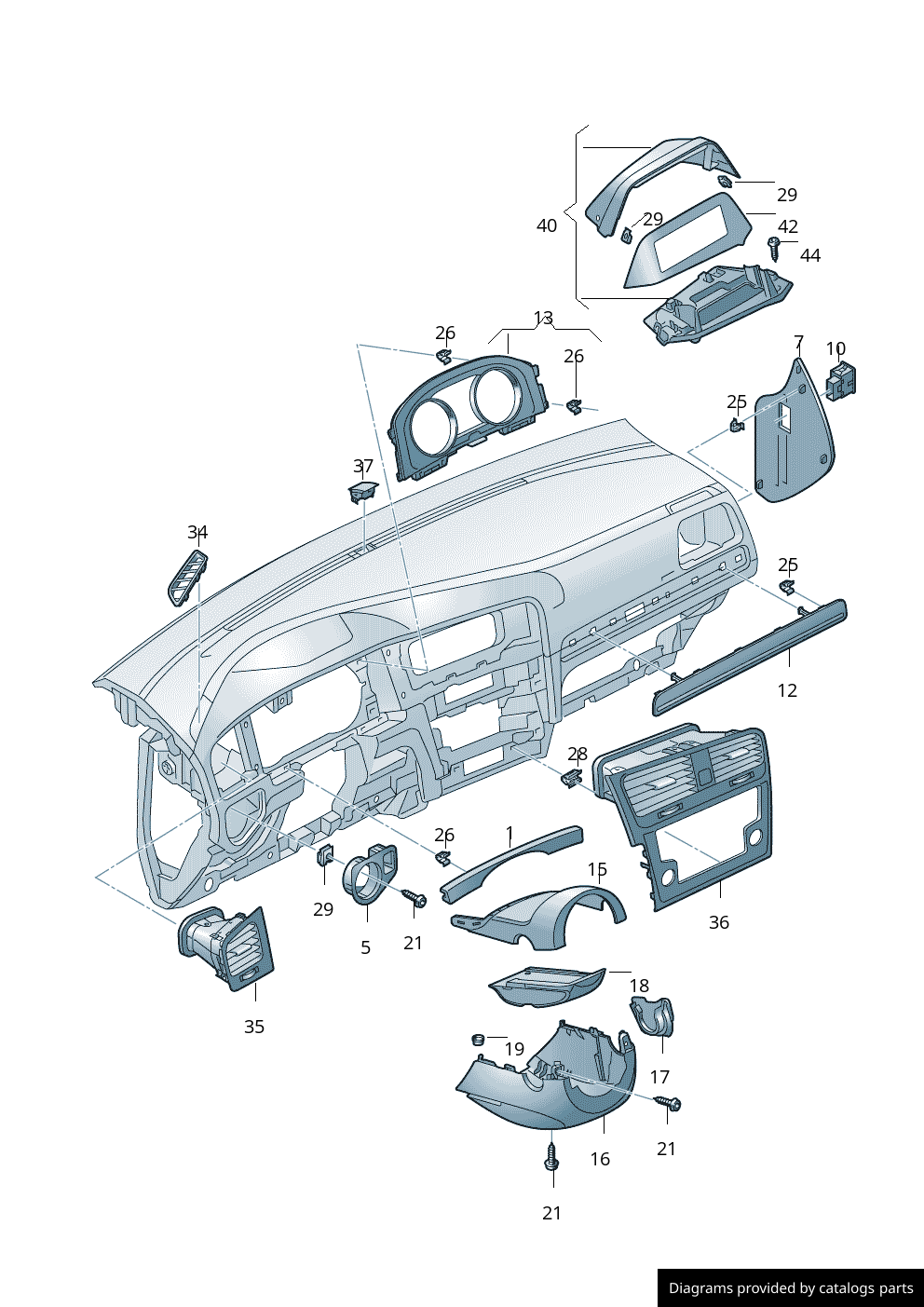 Car part diagram