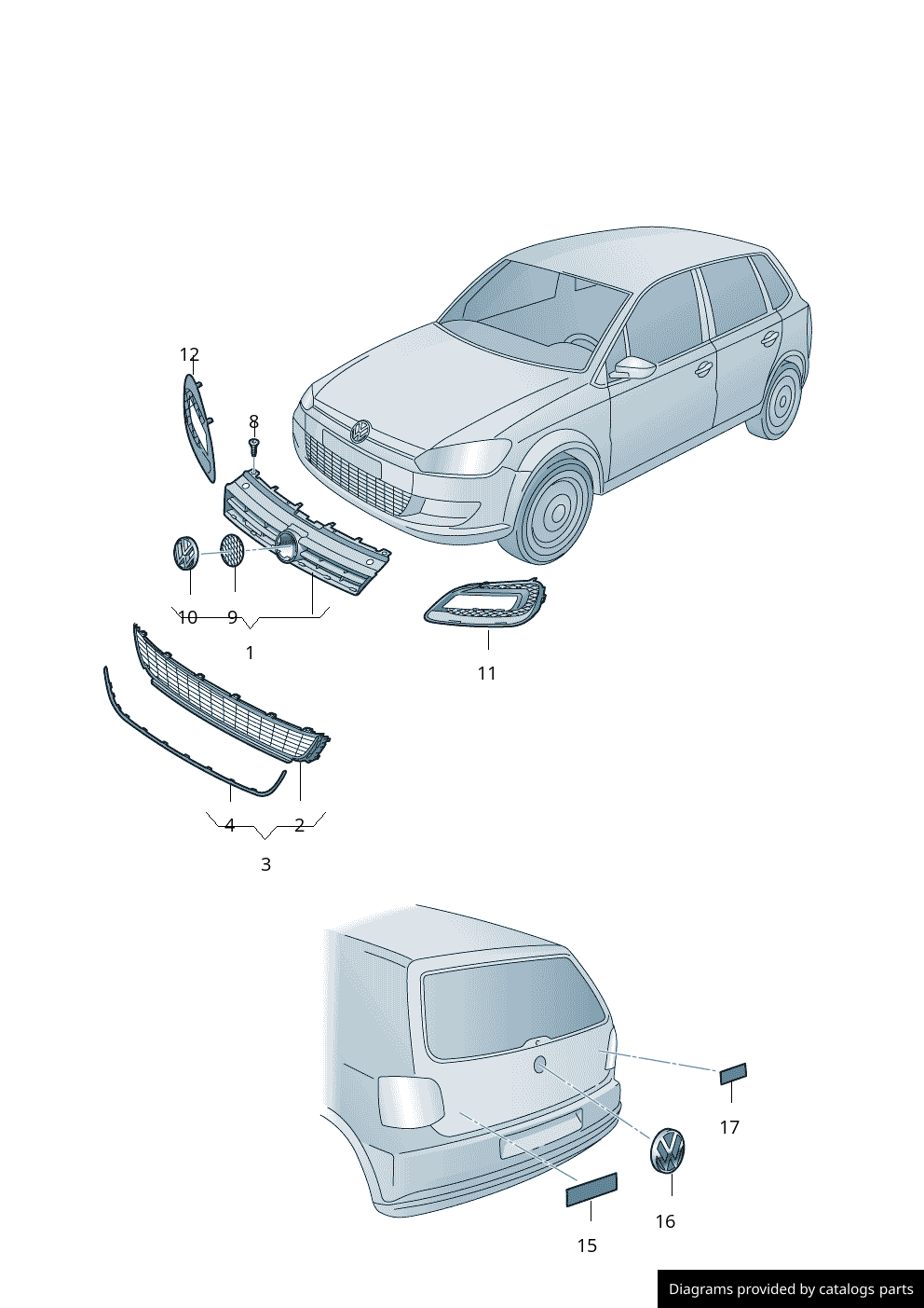 Car part diagram