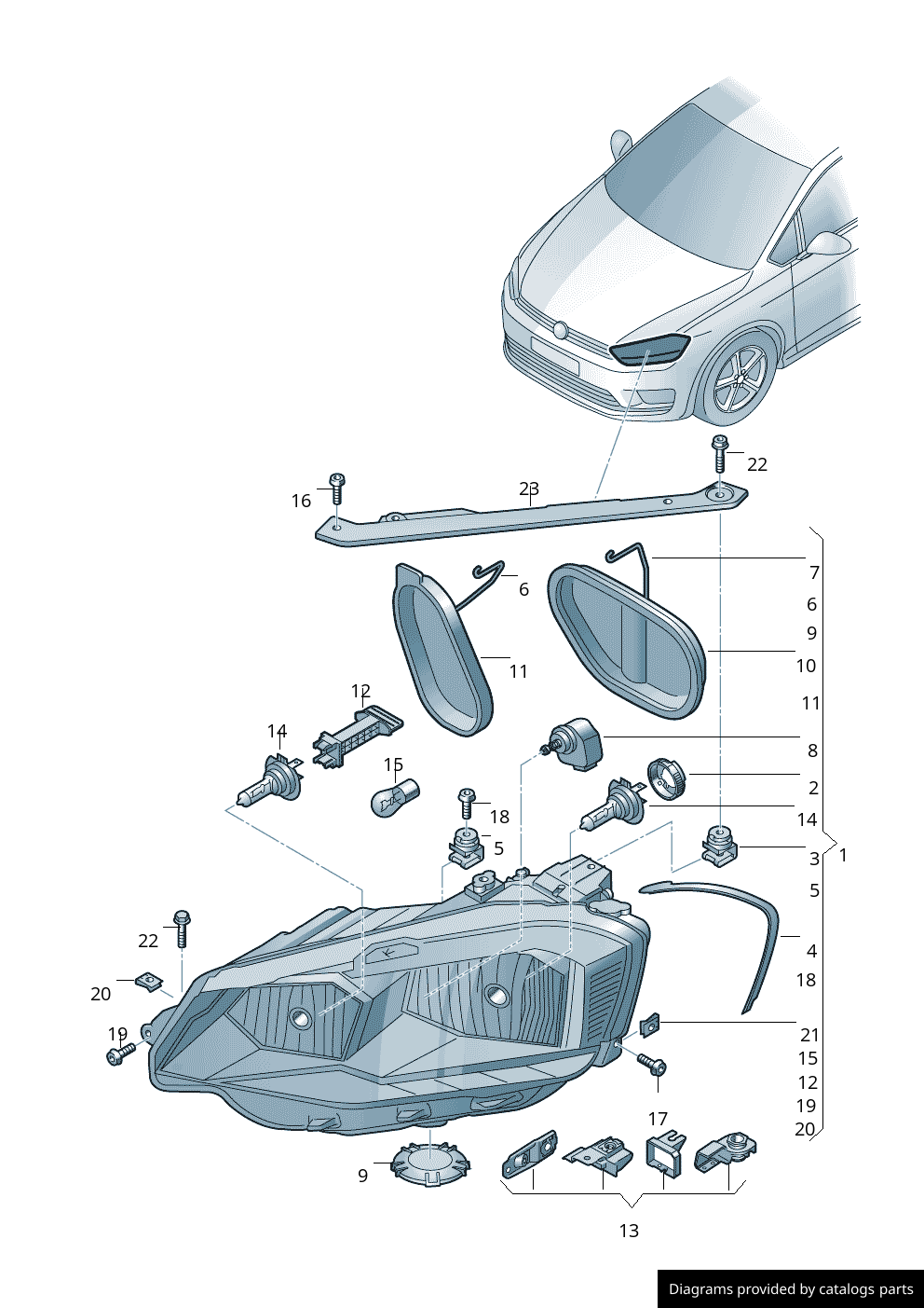 Car part diagram