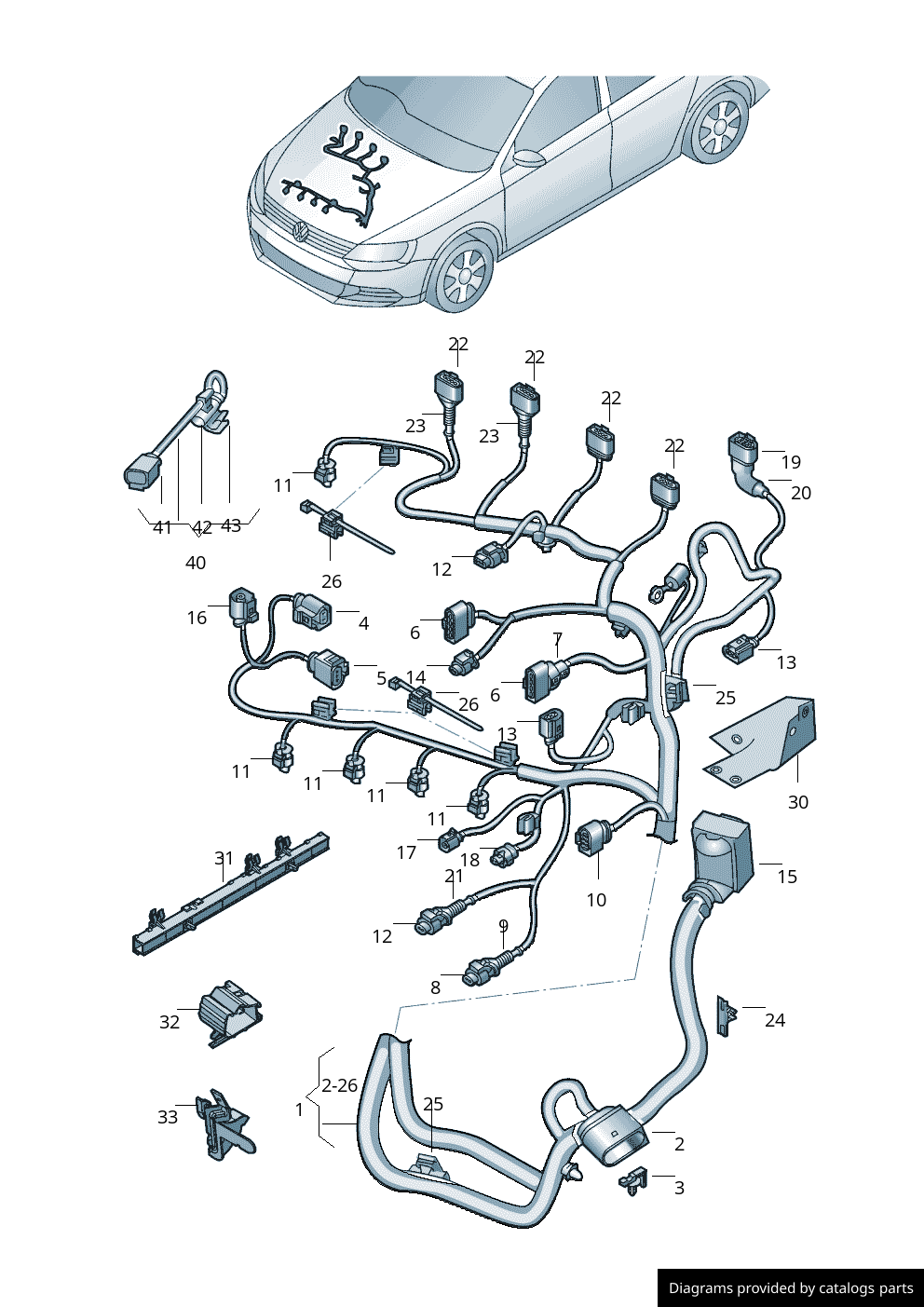 Car part diagram