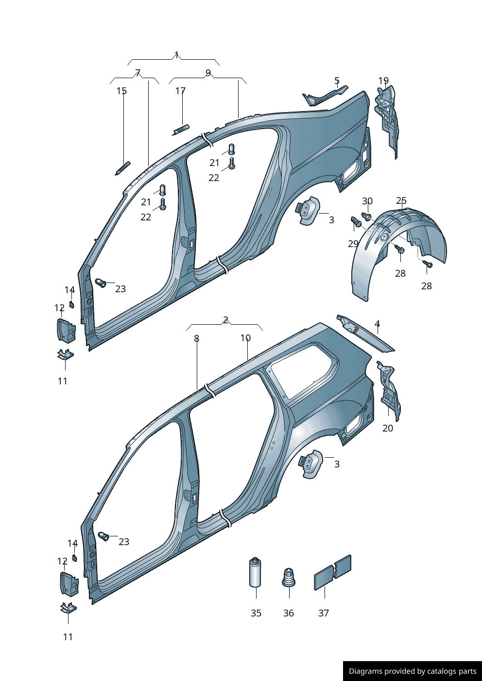 Car part diagram