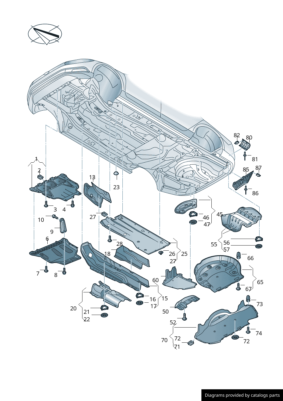 Car part diagram