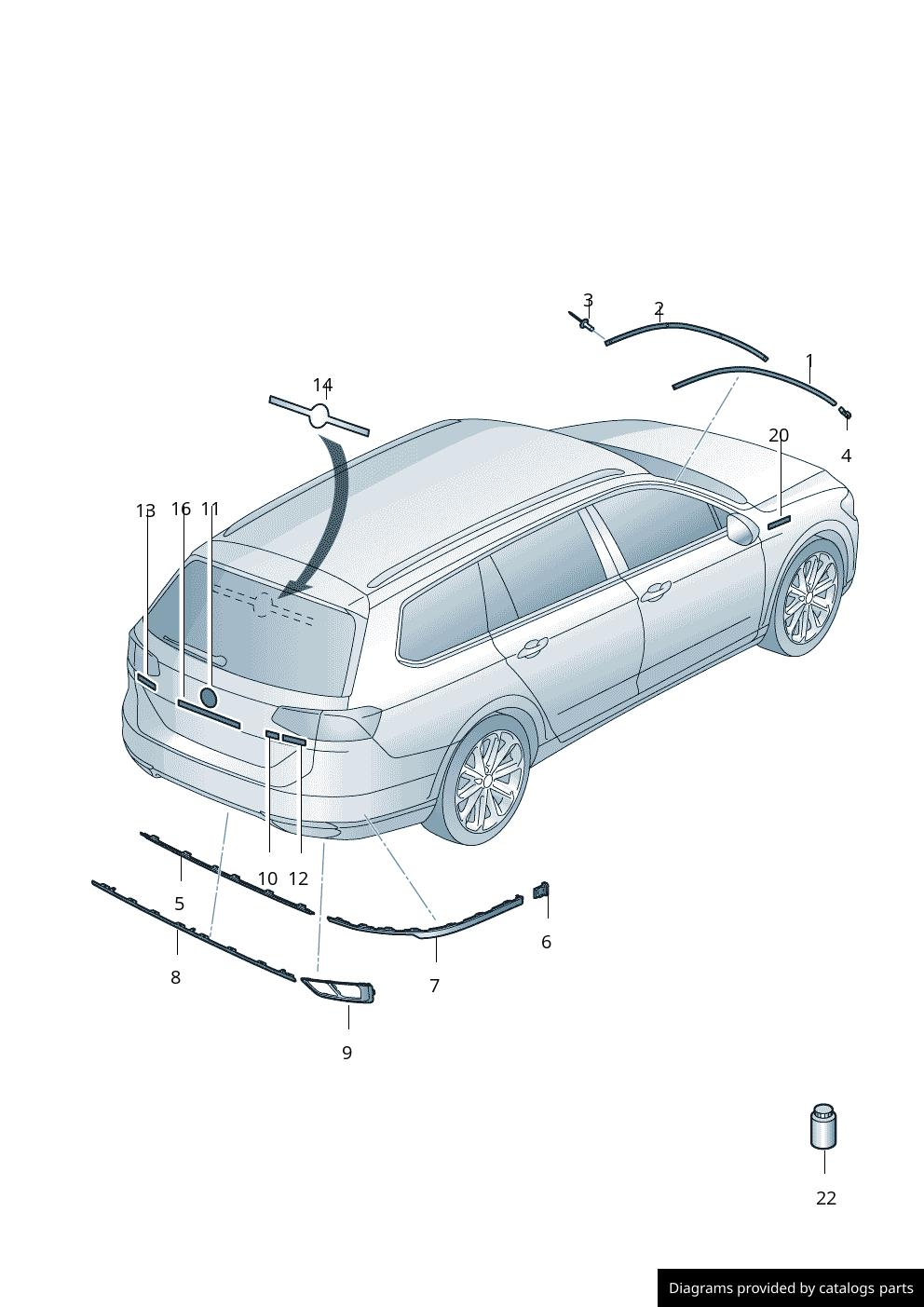 Car part diagram