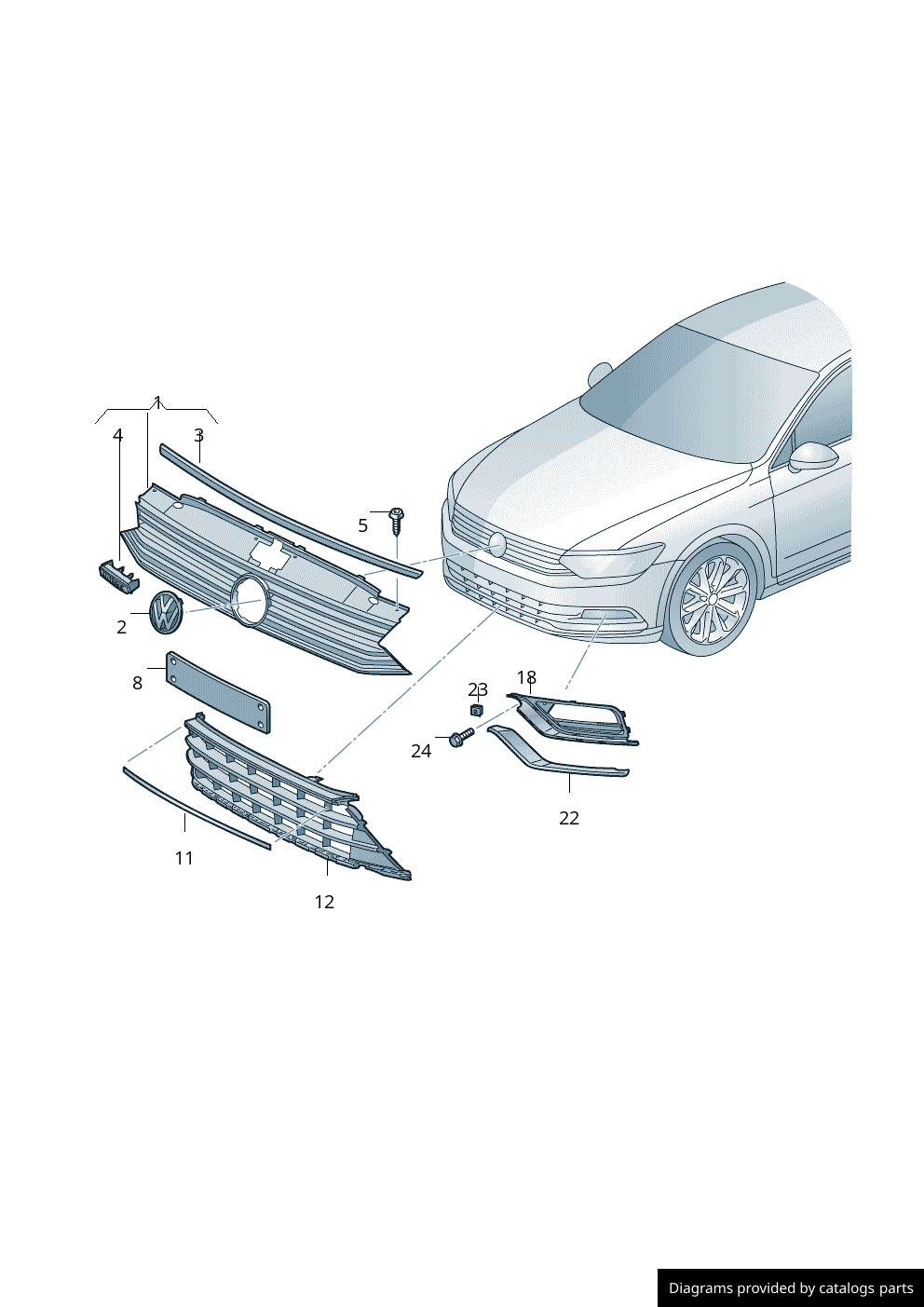 Car part diagram