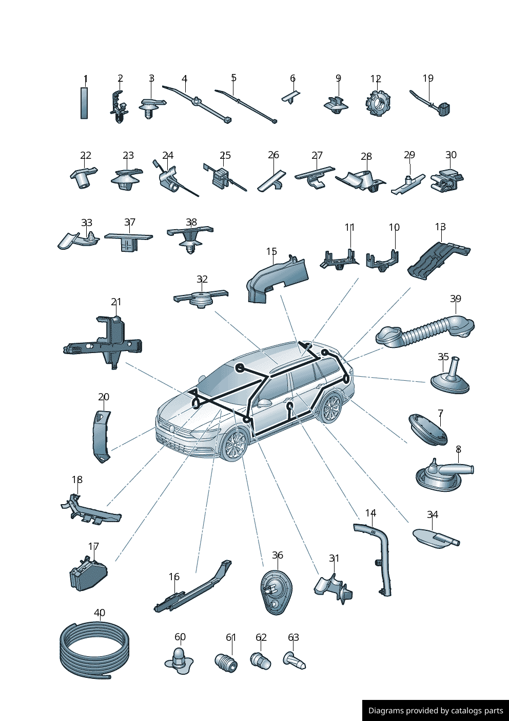 Car part diagram