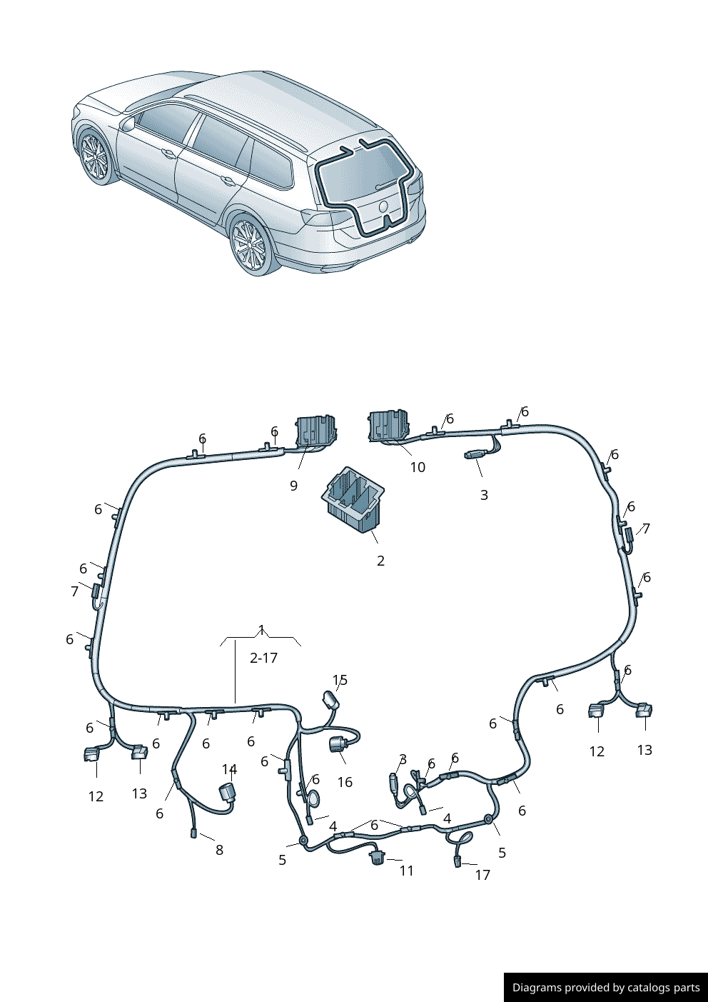 Car part diagram