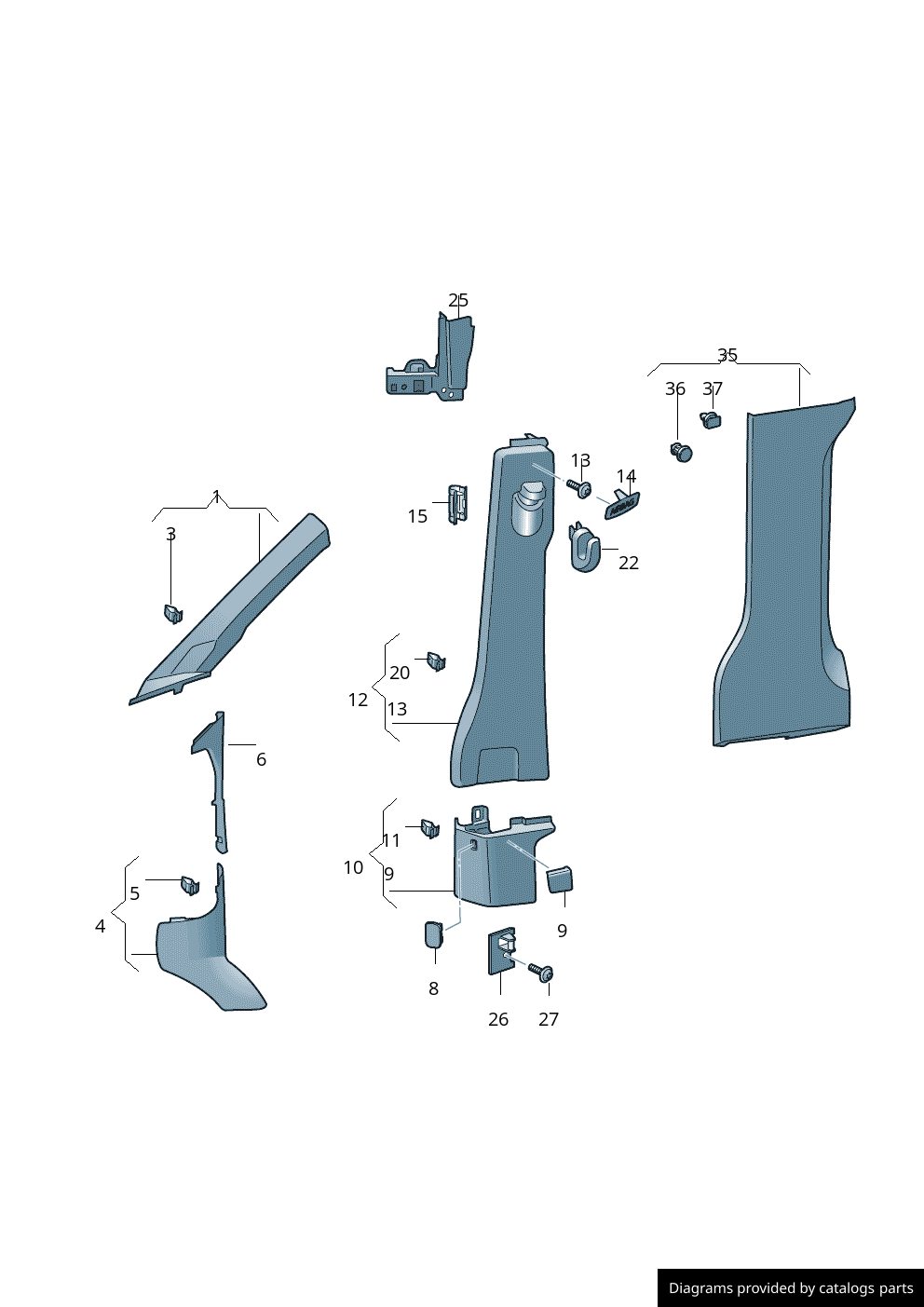 Car part diagram