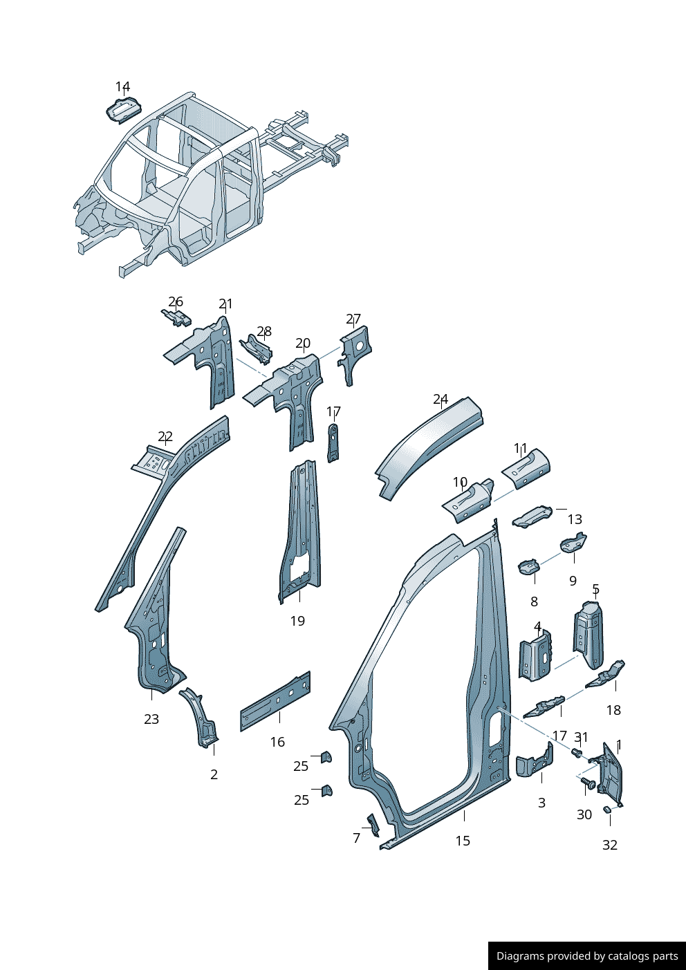 Car part diagram