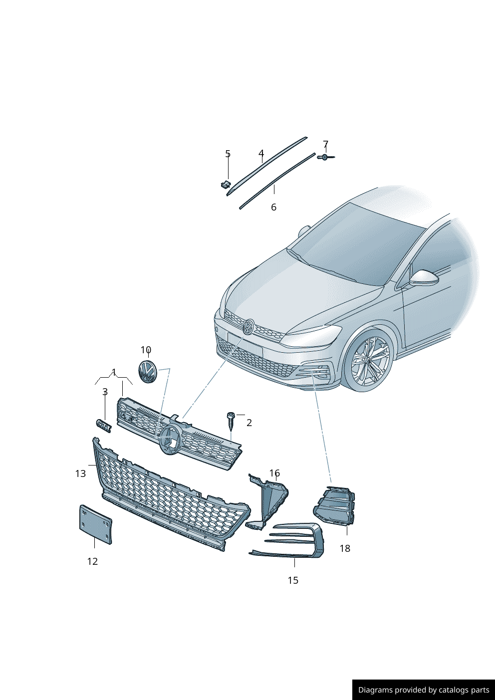 Car part diagram