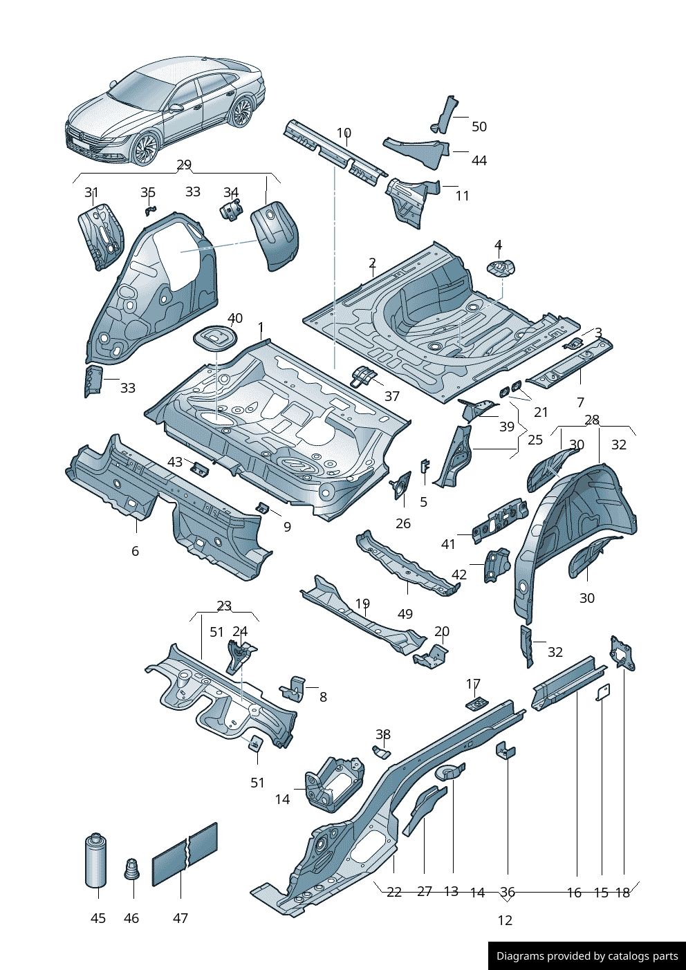 Car part diagram
