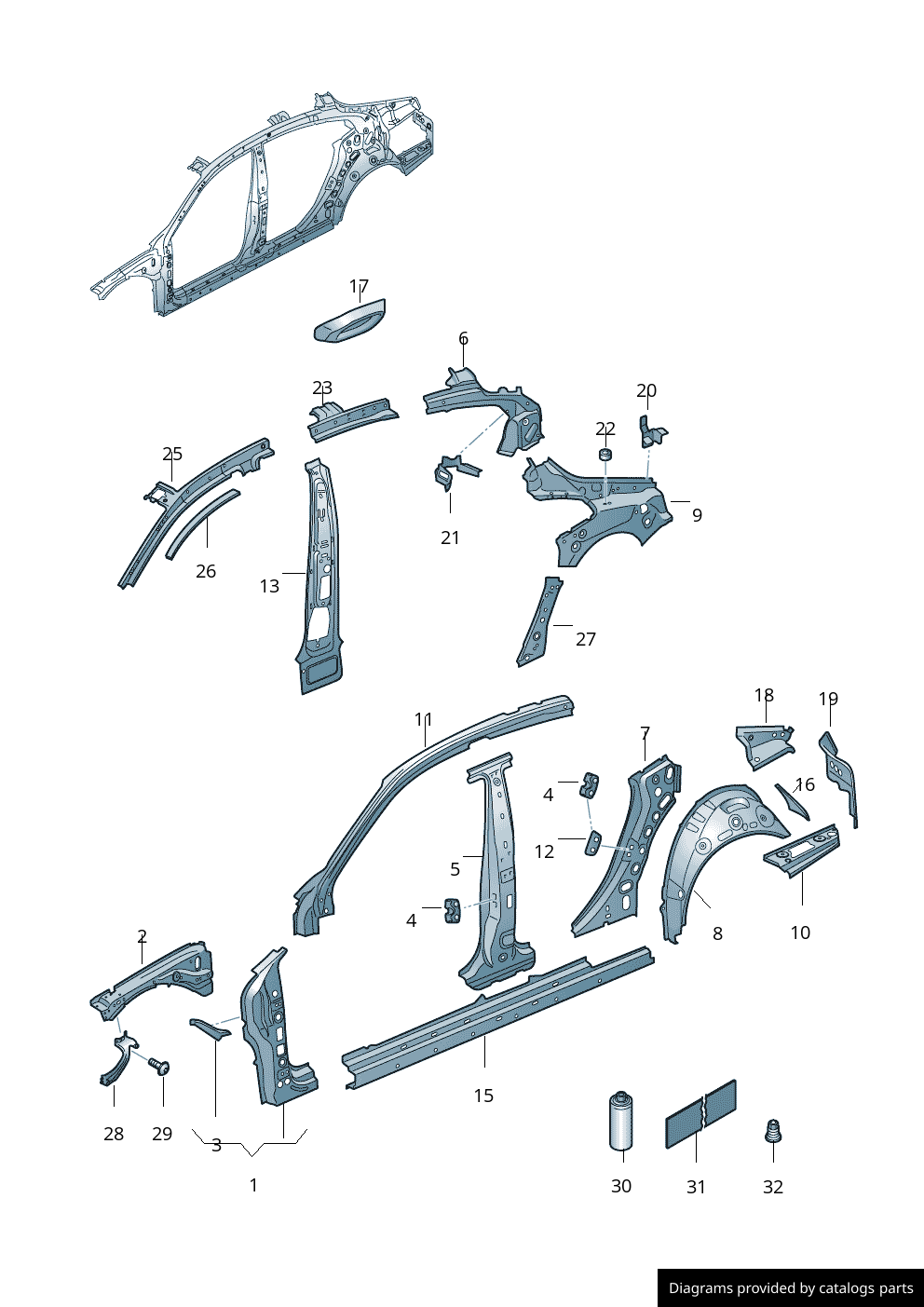 Car part diagram