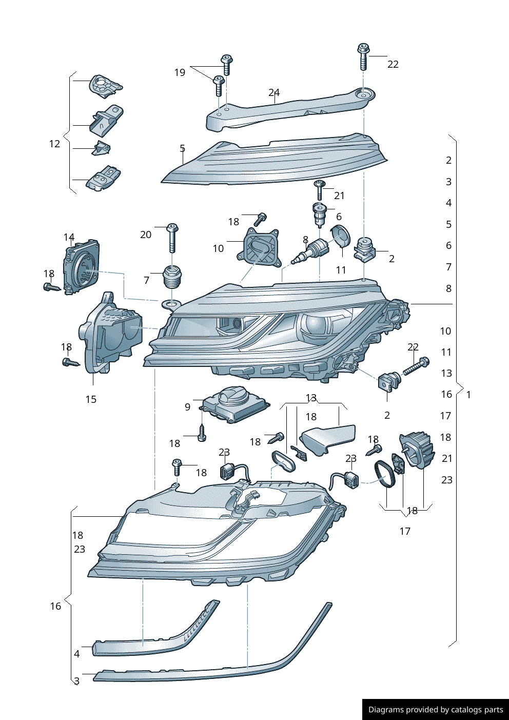 Car part diagram