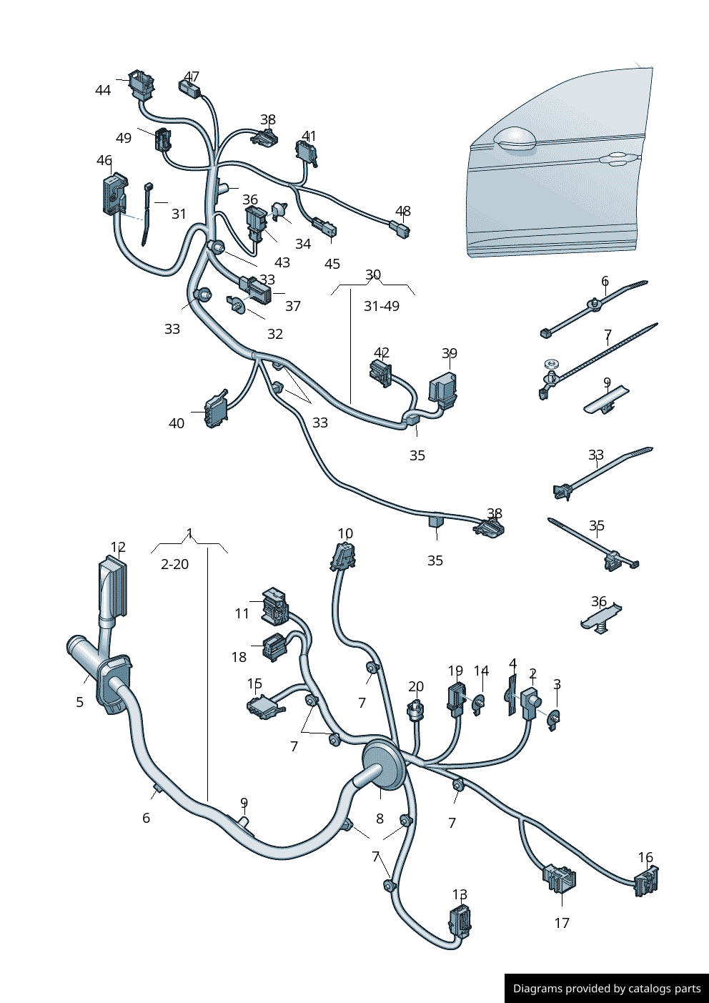 Car part diagram