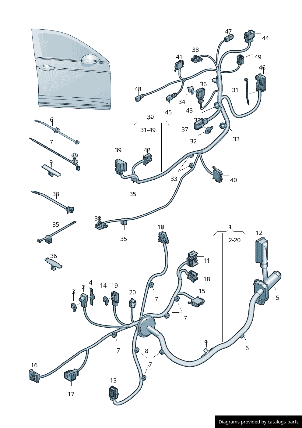 Car part diagram