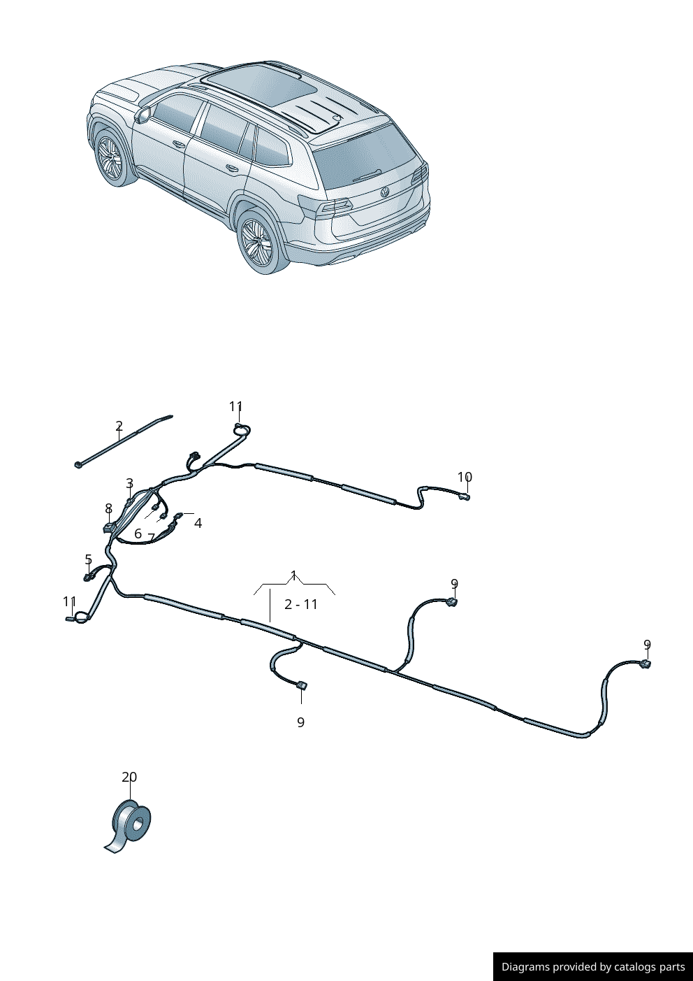 Car part diagram