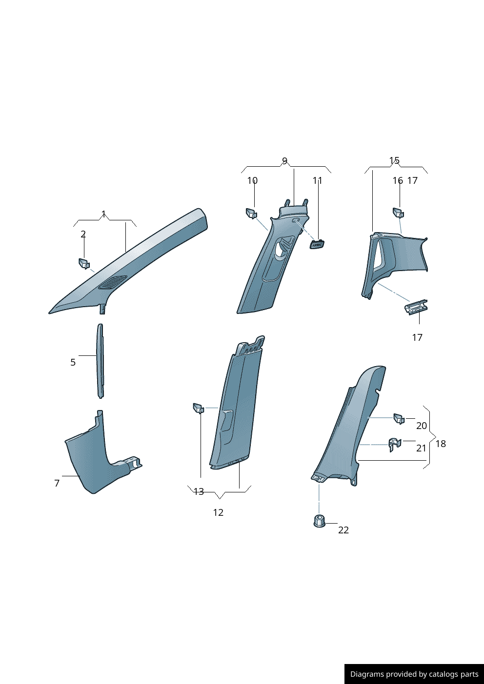Car part diagram