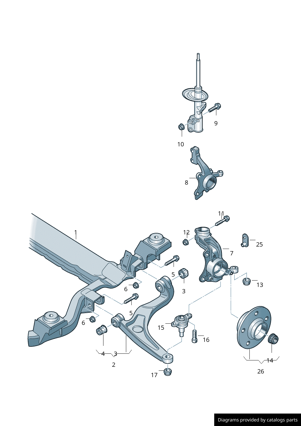 Volkswagen Hex Collared Bolt N10585602 - LLLParts