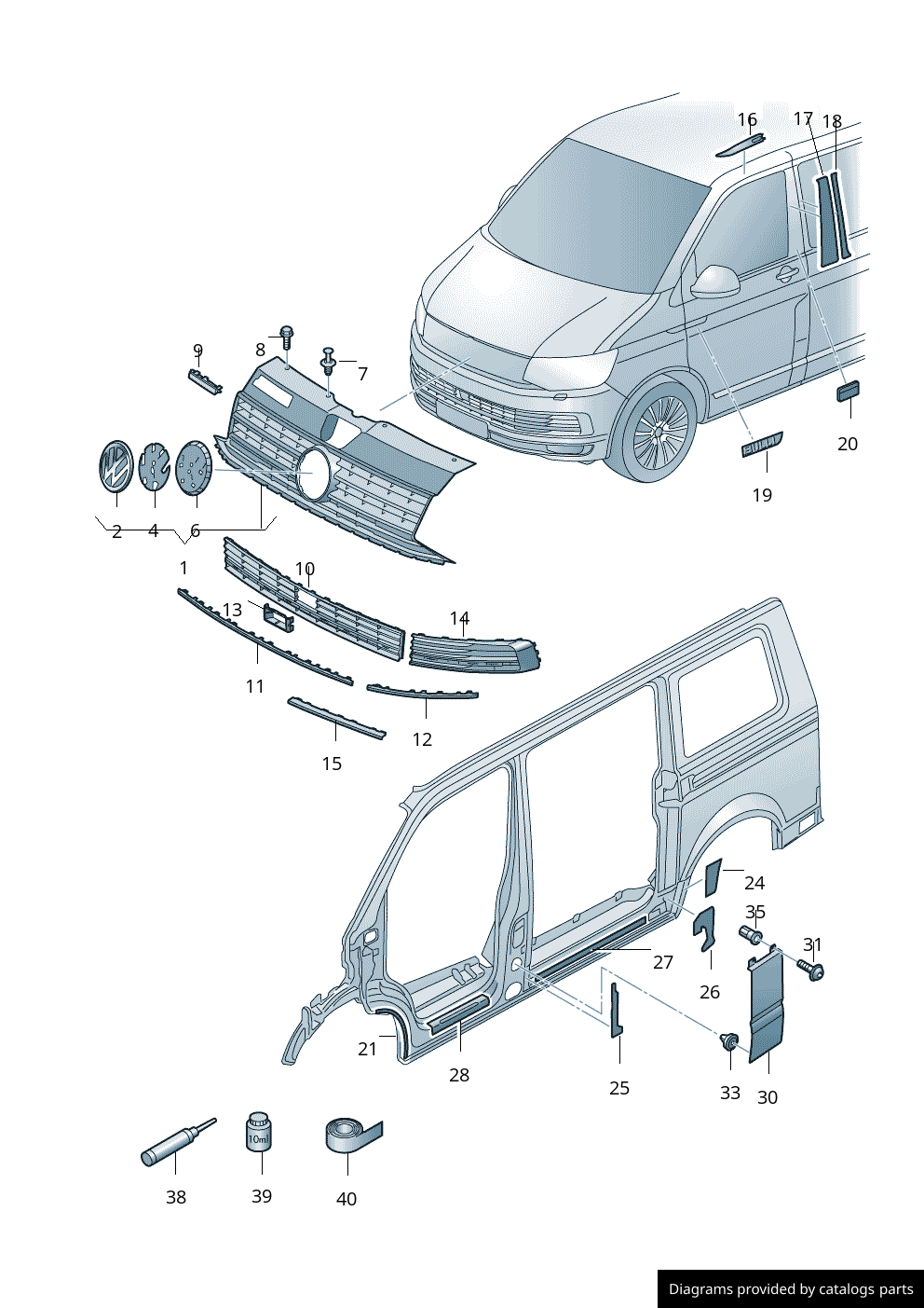 Car part diagram