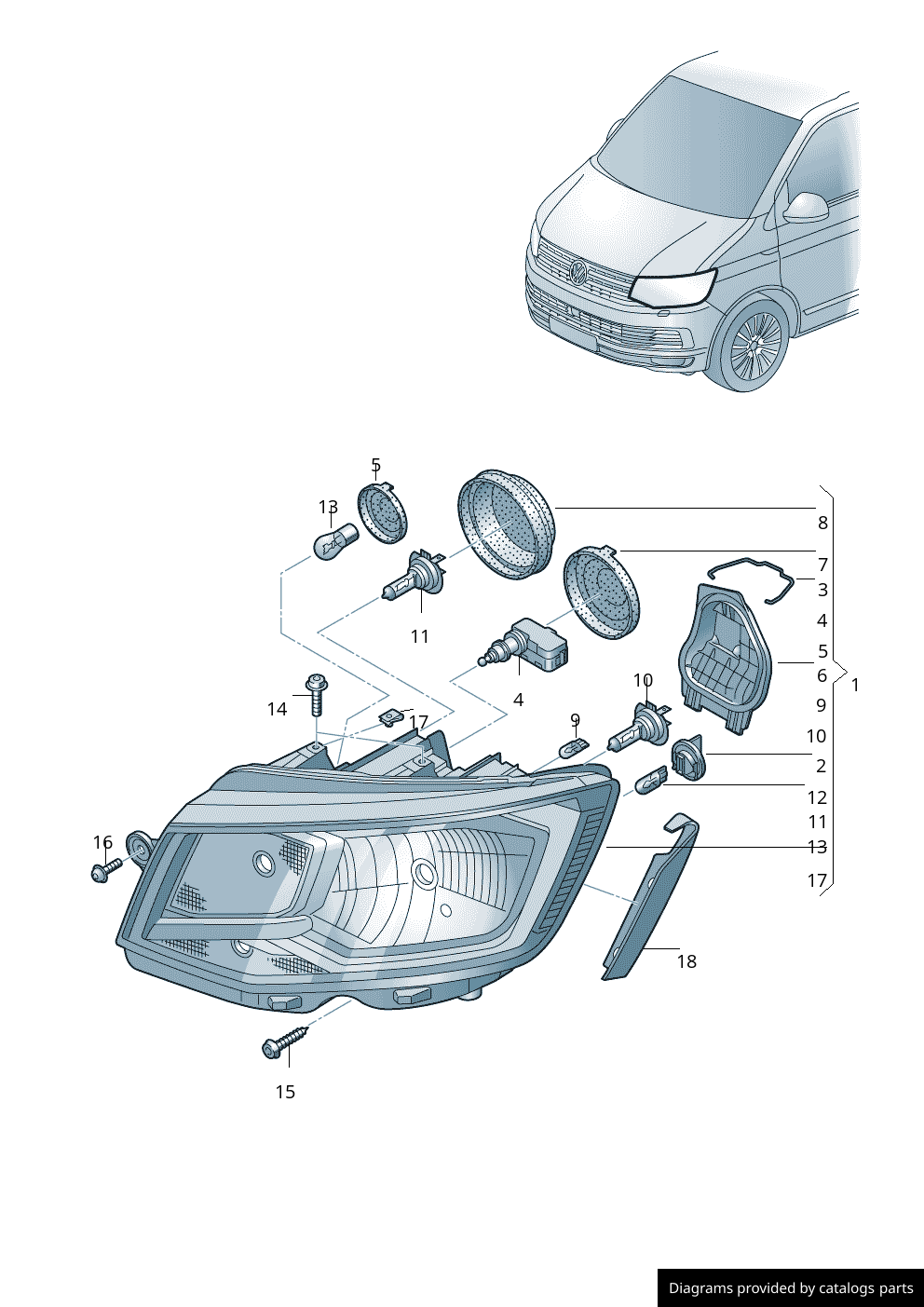 Car part diagram