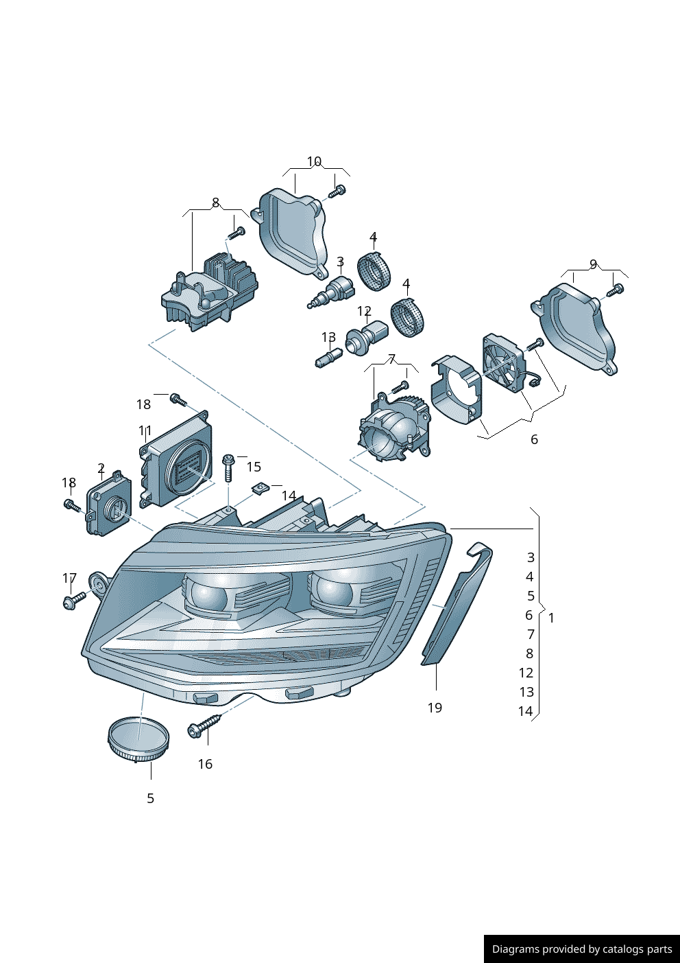 Car part diagram