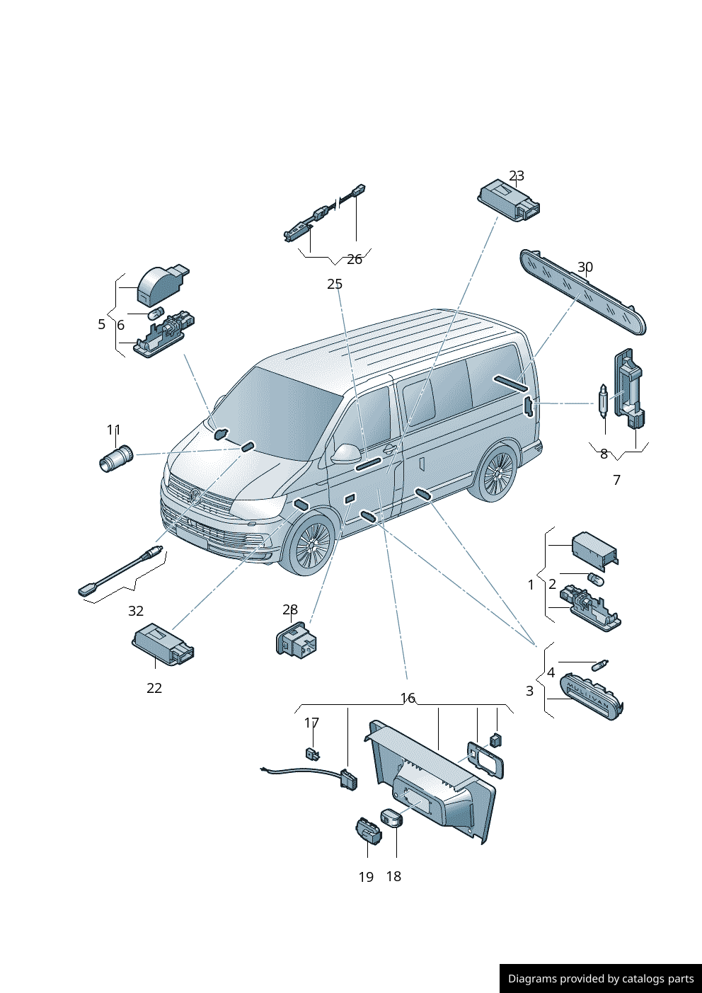 Car part diagram