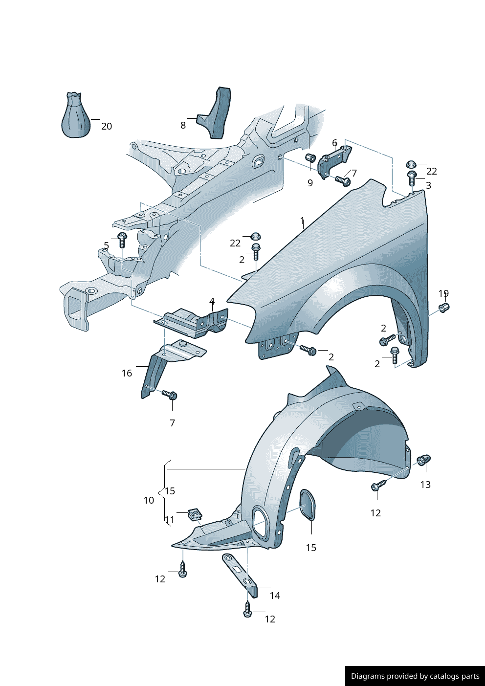 Car part diagram