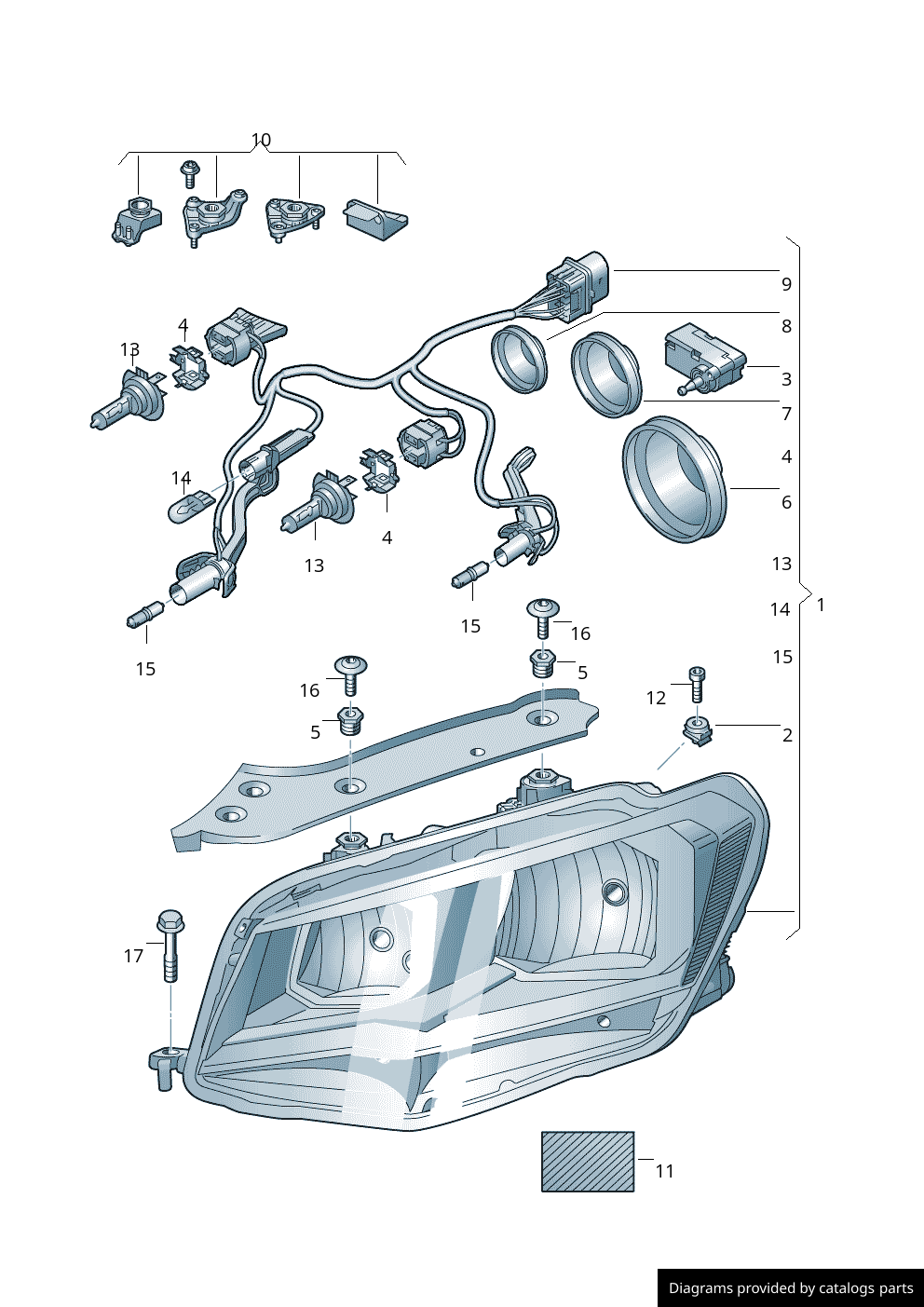 Car part diagram