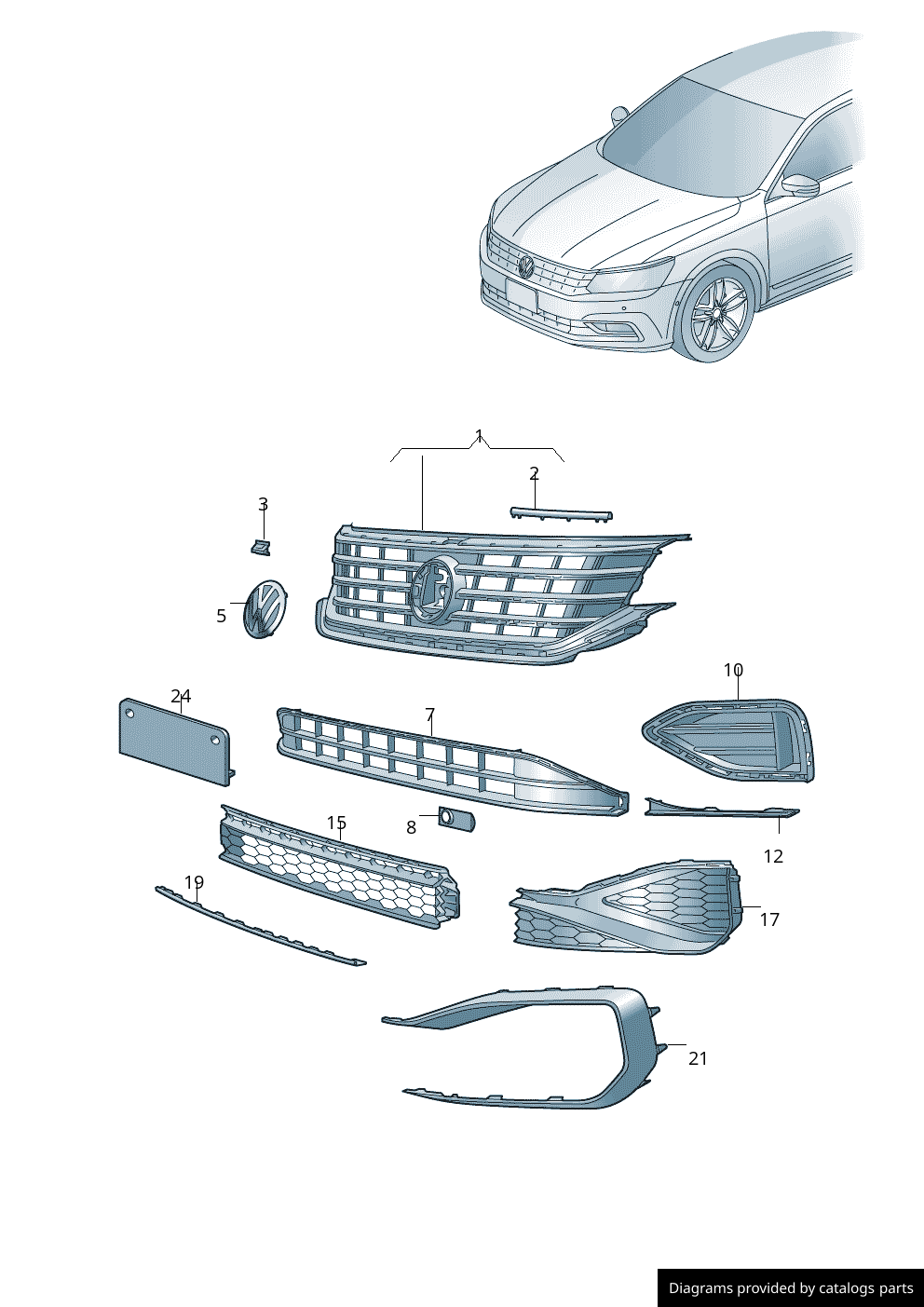 Car part diagram