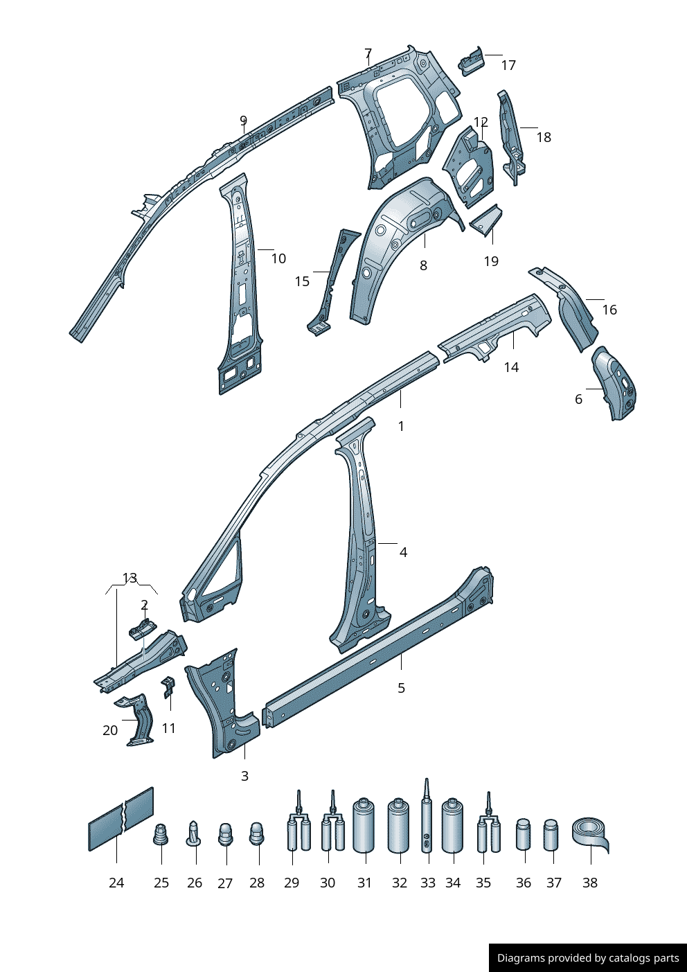 Car part diagram
