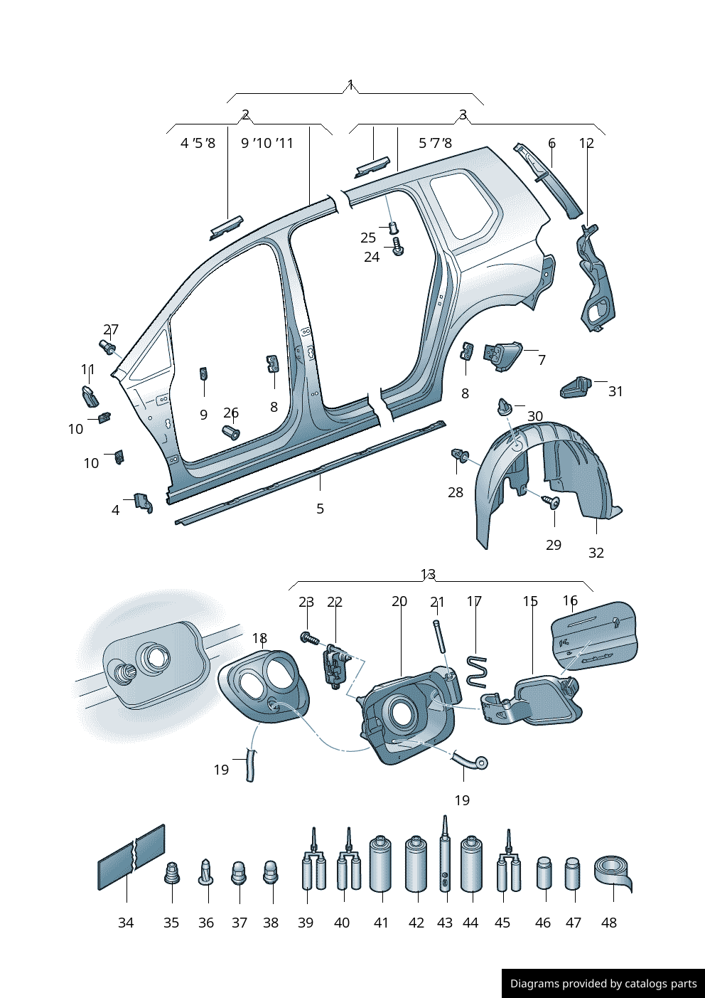 Car part diagram
