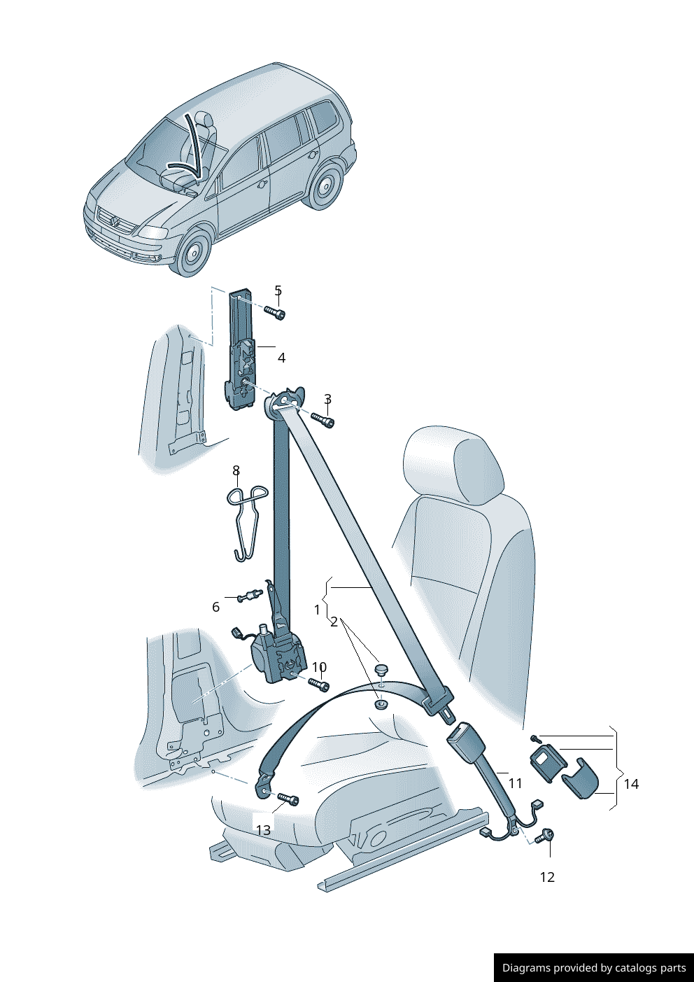 Car part diagram