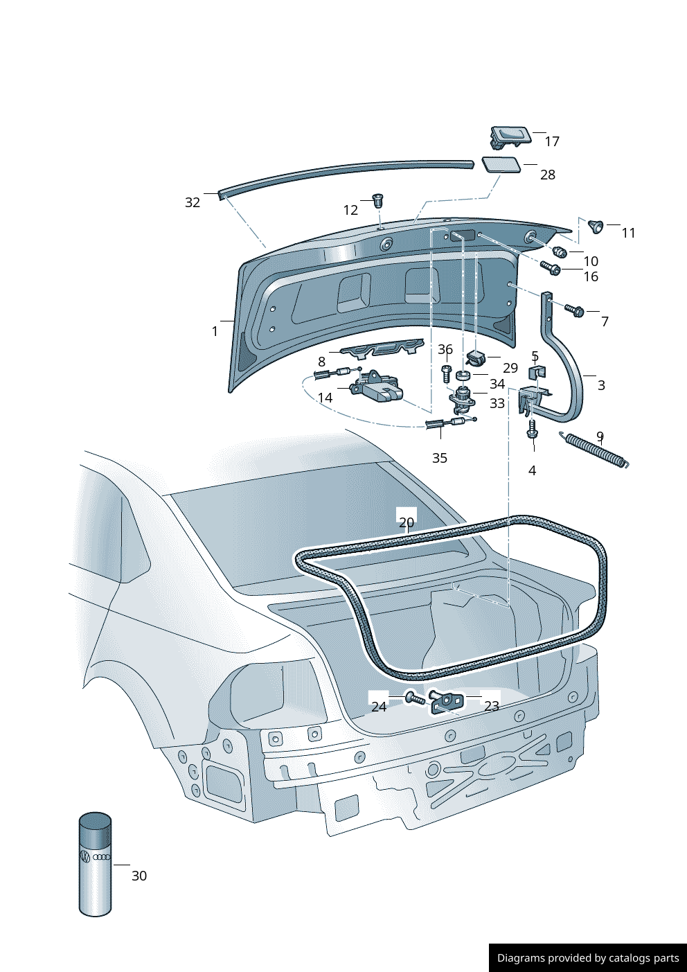 Car part diagram