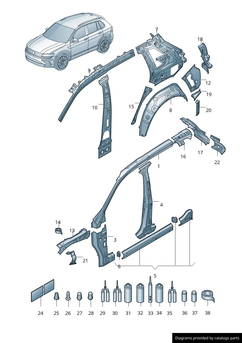 Car part diagram